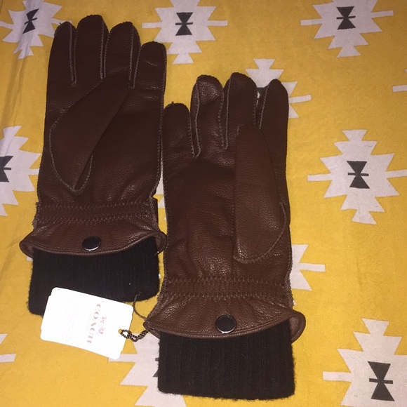 NWT Coach Mahogany 3 in 1 Gloves - Picture 8 of 8
